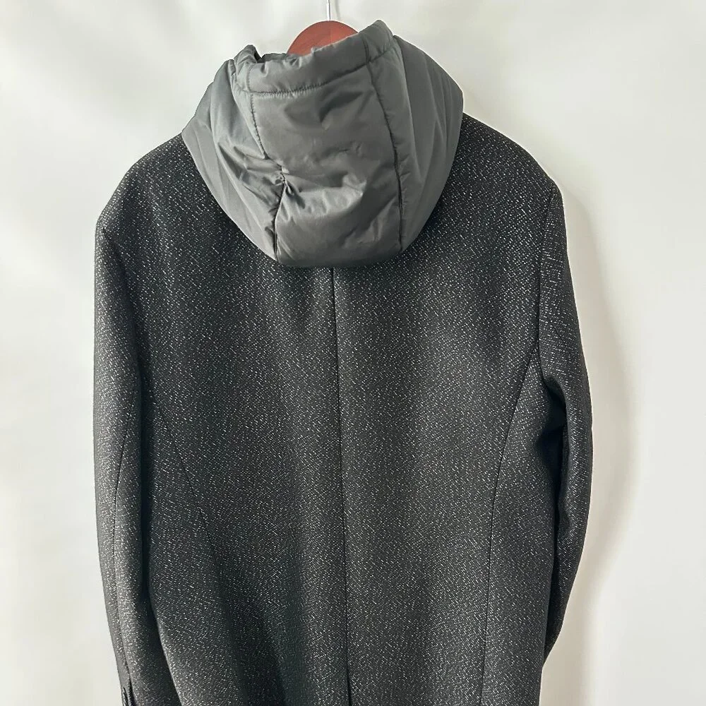 Black & Grey Express XL Men's Jacket with zip-in hooded bib - Picture 4 of 13